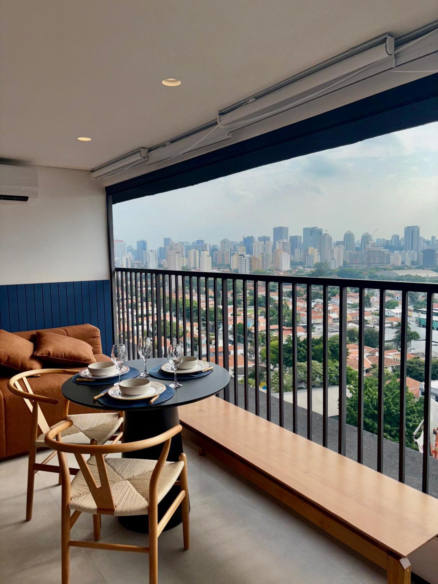 Apartamento Com Estacao De Trabalho E Vista Proximo A Faria Lima E Congonhas São Paulo Kültér fotó